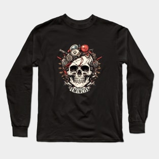 Garage Skull Design Long Sleeve T-Shirt